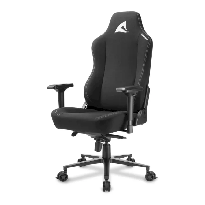 Sharkoon sedia da  Gaming SKILLER SGS40 Fabric 160º Chair, Lega di Acciaio, Nero, Largo