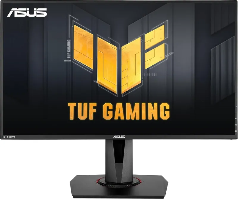 ASUS TUF Gaming VG279QM, monitor gaming da 27" FHD Fast IPS (1920 x 1080), 280 Hz, tempo di risposta 1 ms (GTG), Extreme Low Motion Blur Sync, compatibile con G-SYNC, DisplayHDR 400, nero.