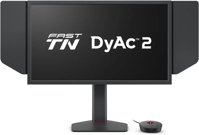 Monitor gaming BenQ ZOWIE XL2546X 24.5 pollici Fast TN 240Hz con tecnologia DyAc2 per eSports su scrivania gaming