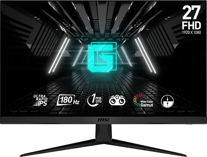 Monitor gaming MSI G2712F da 27 pollici, Full HD, 180Hz, tempo di risposta 1 ms, pannello Ultra Rapid IPS