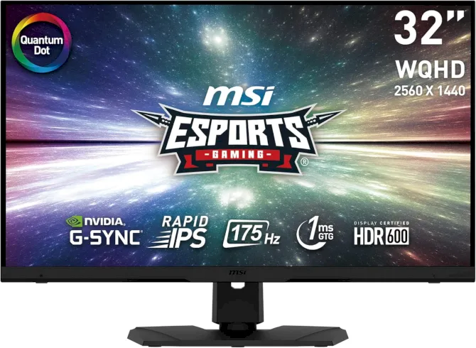 MSI Optix MPG321QRF-QD Monitor 32 pollici WQHD con G-Sync e refresh rate di 175Hz