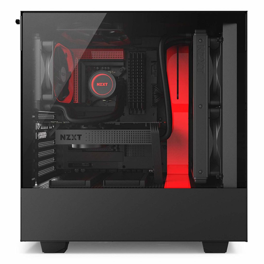 PC CASE ATX MID TOWER nzxt CA-H500B-Br vista laterale