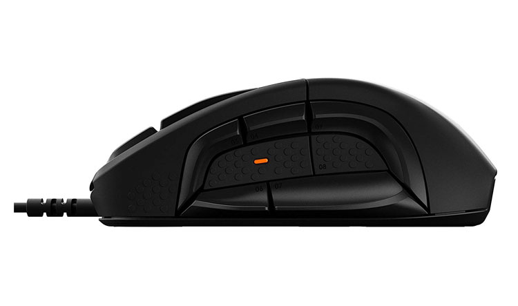 steelseries rival 500 vista laterale sinistra