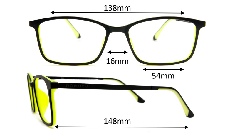 occhiali zen dimensioni