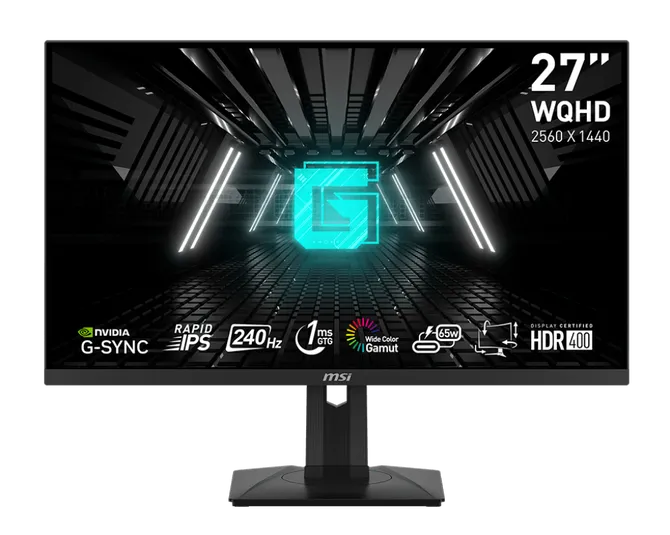 Monitor gaming MSI G274QPX QHD con alta risoluzione, frequenza di aggiornamento elevata e tempo di risposta rapido