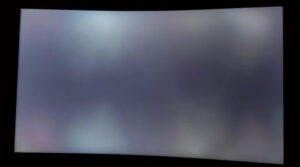 Fotografia di uno schermo che presenta backlight bleeding