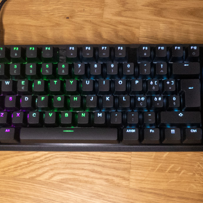 recensione corsair k70 core tkl 7