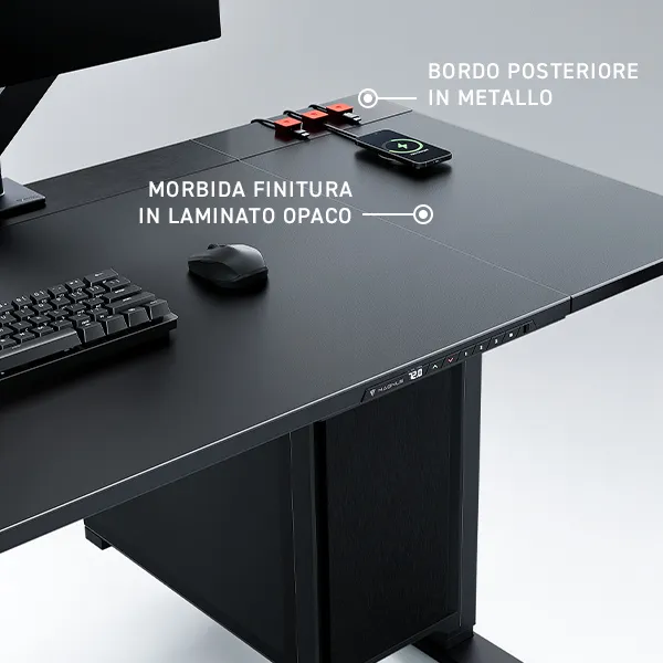 secretlab magnus evo finitura laminato opaco bordo metallo