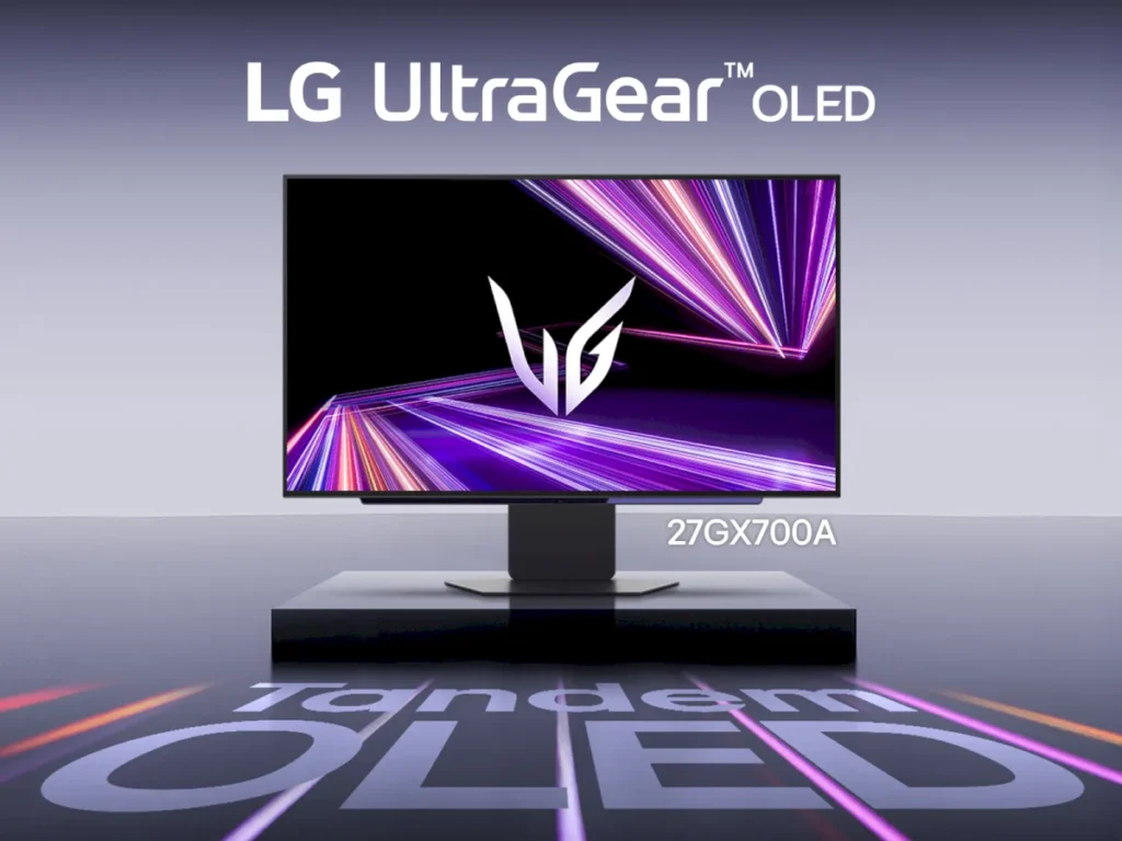 LG UltraGear OLED 27GX700A monitor gaming Tandem OLED quarta generazione