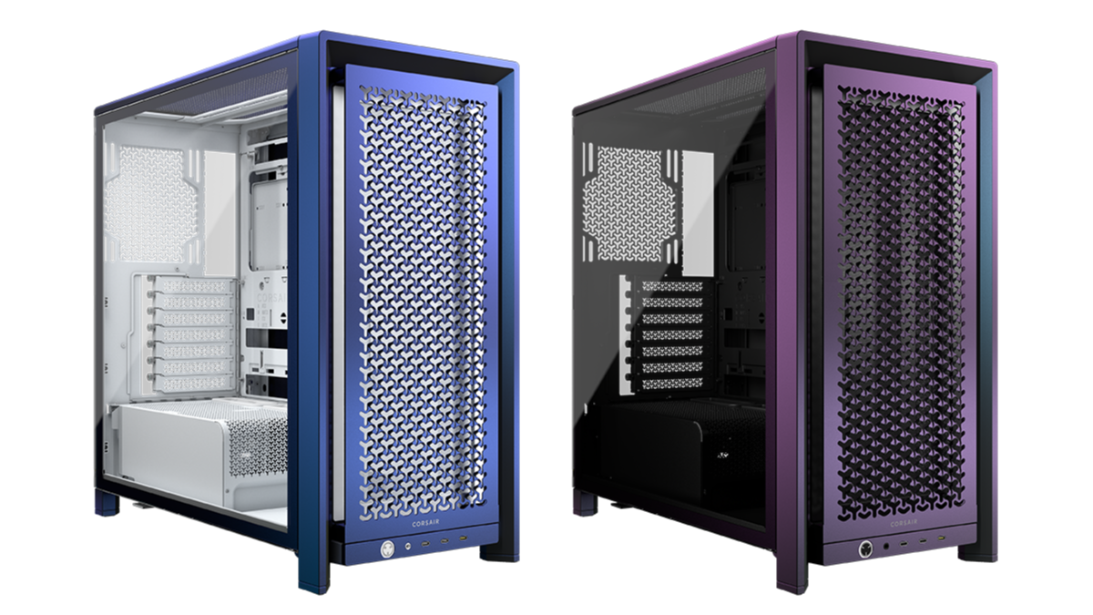 CORSAIR FRAME 4000D Vault Series: i case Nova e Galaxy in edizione limitata con finitura color-shift 3 CORSAIR FRAME 4000D Vault Series Nova Galaxy pannello vetro temperato I/O frontale USB-C