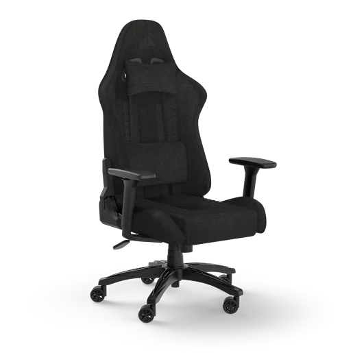CORSAIR Sedia gaming TC100 RELAXED - Rivestimento in tessuto nero/nero